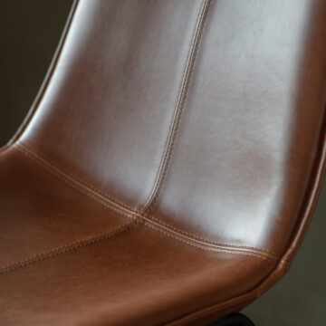 Chesney Pair of Brown Dining Chairs | Assembled