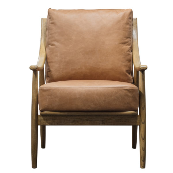 Crewe Armchair  | Brown Leather