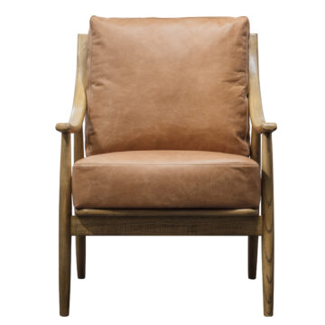 Crewe Armchair  | Brown Leather