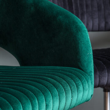 Keane Swivel Chair | Green Velvet
