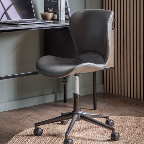 Landon Swivel Chair | Charcoal Grey
