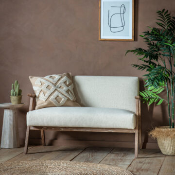 Highland 2 Seater Sofa | Natural Linen Grey