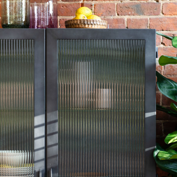 Harwich 2 Door, 2 Drawer Display Unit  | Grey