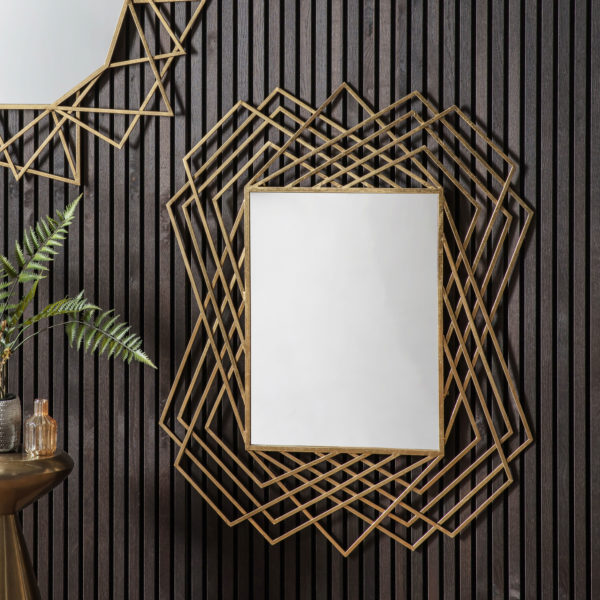 Tarn Rectangle Mirror | Gold