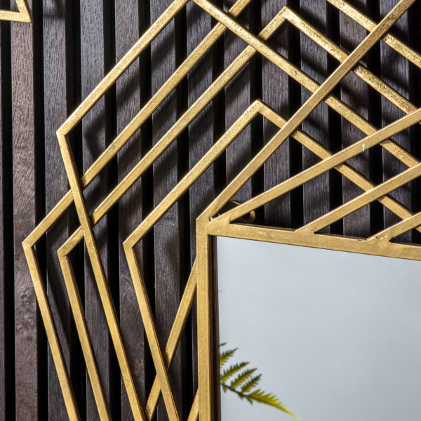 Tarn Rectangle Mirror | Gold
