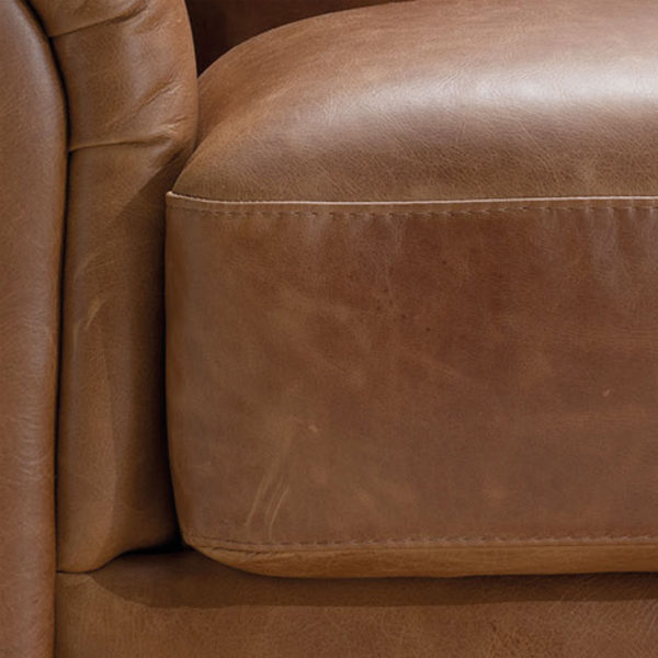 Portofino Extra Large Italian Leather Corner Sofa | Old Ranch Brown