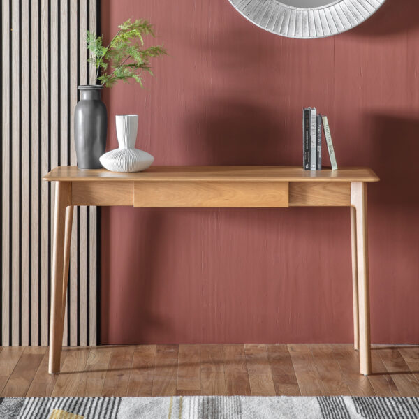 Zeffari 1 Drawer Desk | Oak