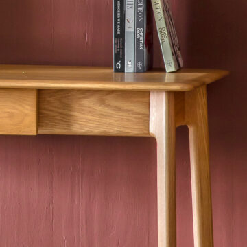 Zeffari Oak 1 Drawer Desk