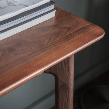 Zeffari 1 Drawer Desk | Walnut