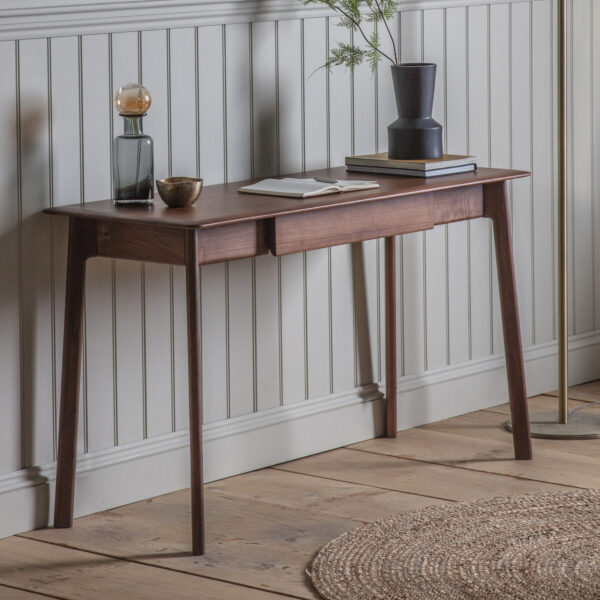 Zeffari 1 Drawer Desk | Walnut