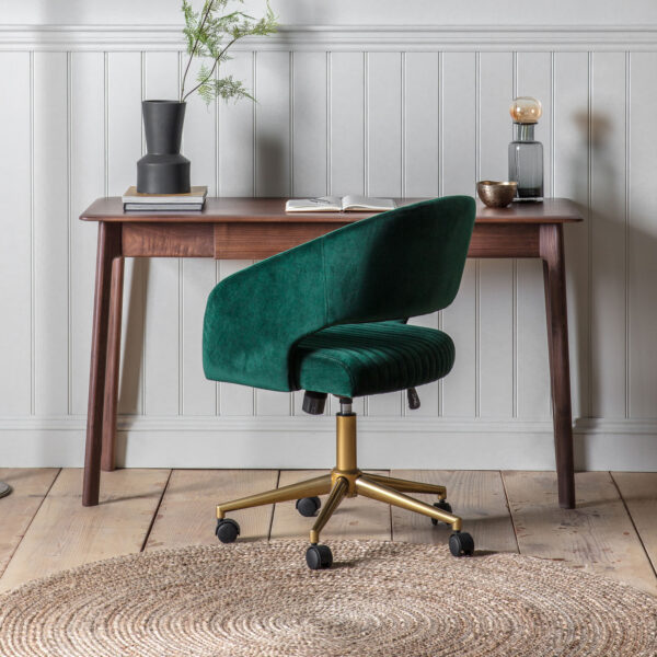 Zeffari 1 Drawer Desk | Walnut