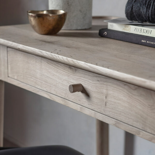Buckingham 1 Drawer Desk | Grey | Oak
