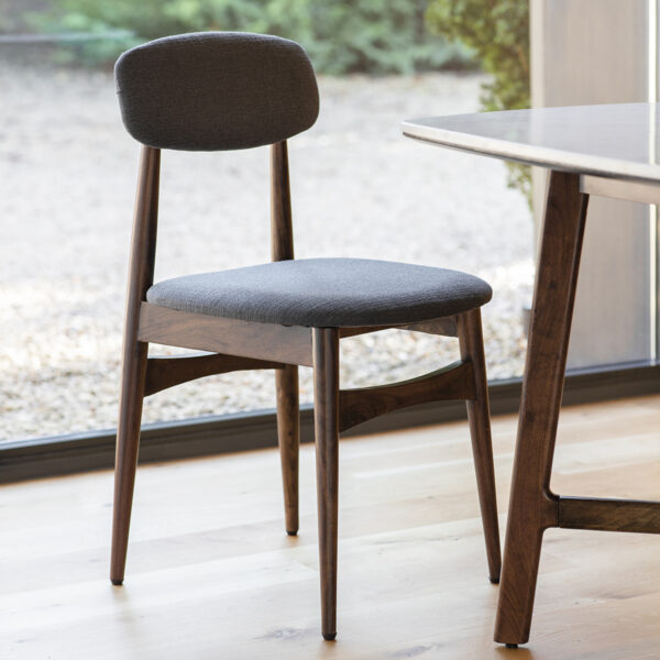 Veritas Pair of Dining Chairs | Grey
