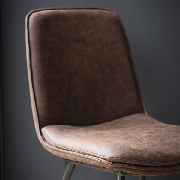 Kirby Pair of Dining Chairs | Brown