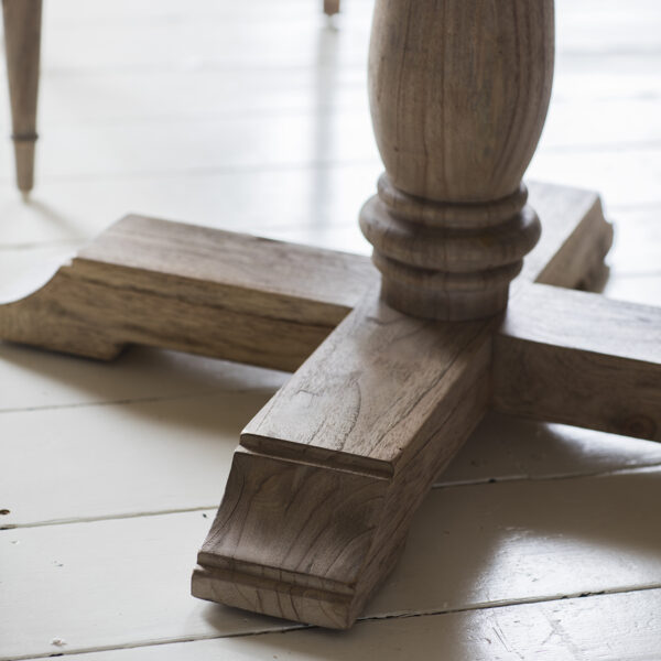 Gaulle Ash Round Extending Dining Table | 120 - 165cm