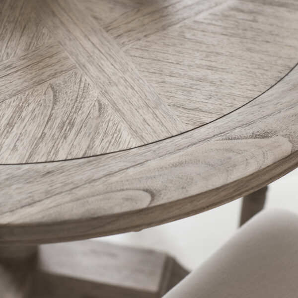 Gaulle Ash Round Extending Dining Table | 120 - 165cm