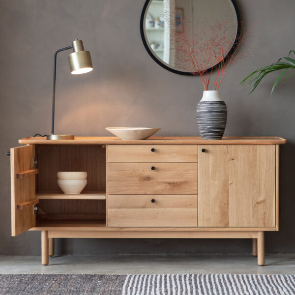 Buckingham 2 Door 3 Drawer Sideboard | Oak