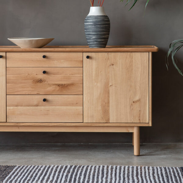 Buckingham 2 Door 3 Drawer Sideboard | Oak