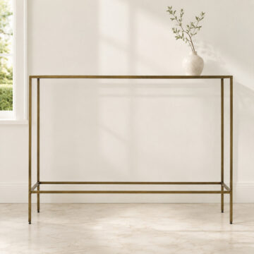 Kylemore Console Table | Champagne | Assembled