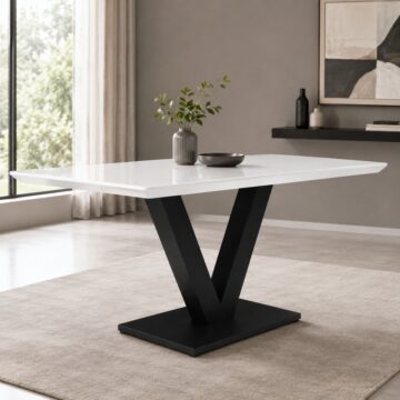 Bybrook Dining Table | White Gloss