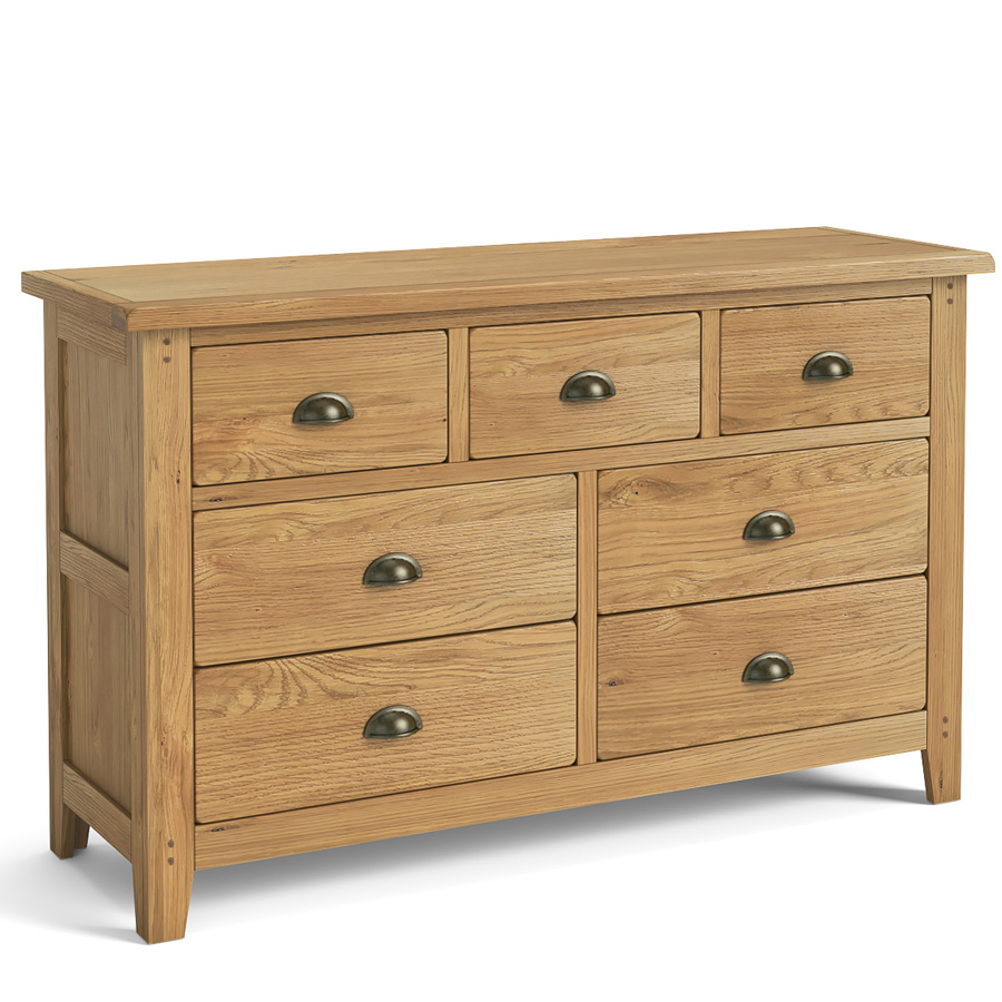 Penrith Oak 3 Over 4 Chest of Drawers