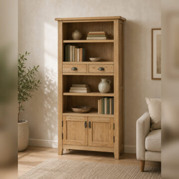 Penrith Oak Display Bookcase