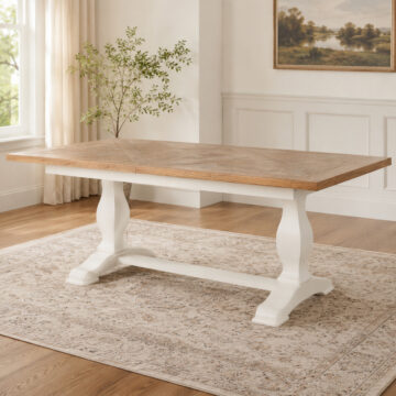 Whitby Ivory Drop Leaf Extending Dining Table | 190 - 240cm