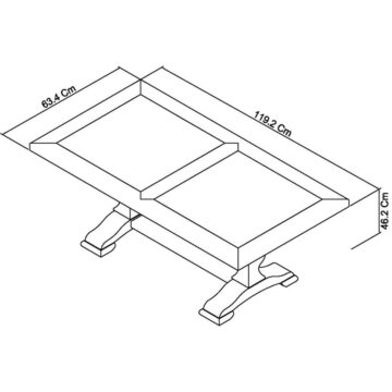 Whitby Ivory Coffee Table | Two Tone
