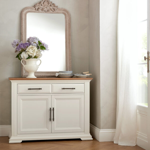 Whitby Ivory Narrow Sideboard | Two Tone