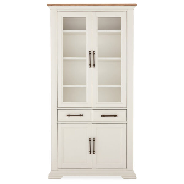 Whitby Ivory Display Cabinet | Two Tone
