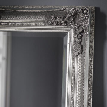Reflections Silver Leaner Mirror | Assembled