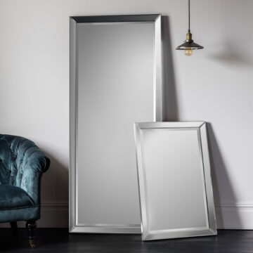Reflections Silver Leaner Mirror | Assembled