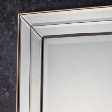 Reflections Silver Rectangle Mirror | Assembled