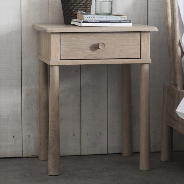 Lythe 1 Drawer Bedside | Oak