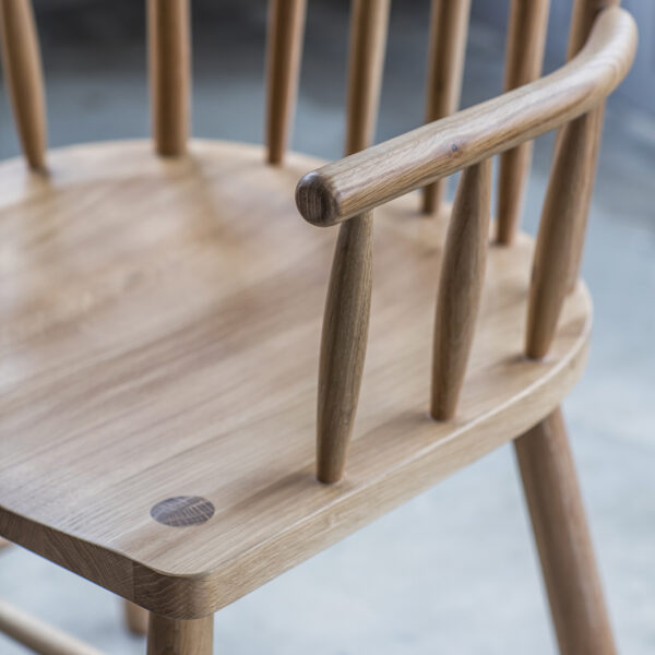 Lythe Carver Dining Chair | Pair | Oak | Clearance