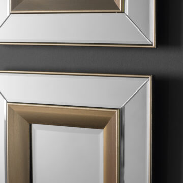 Reflections Set of 4 Square Mirrors | Assembled