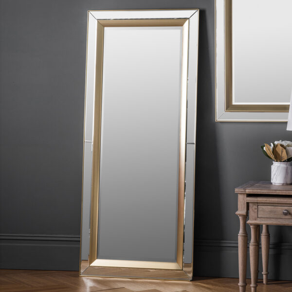 Reflections Leaner Mirror | Gold
