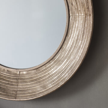 Reflections Bronze Round Mirror | Assembled