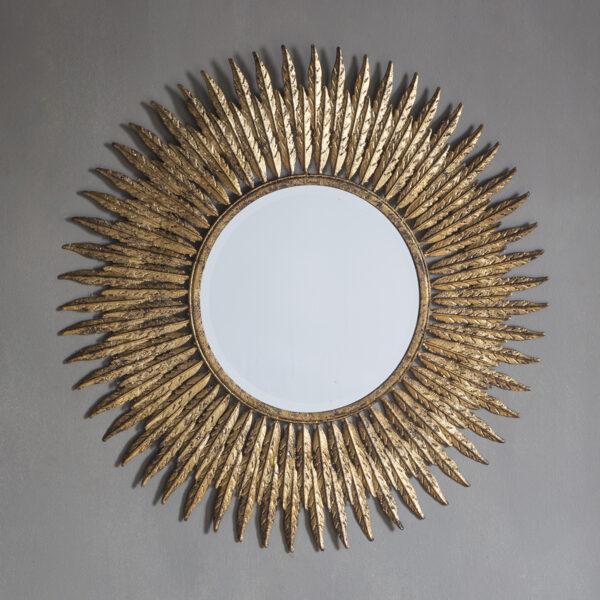 Reflections Feathers Mirror | Gold