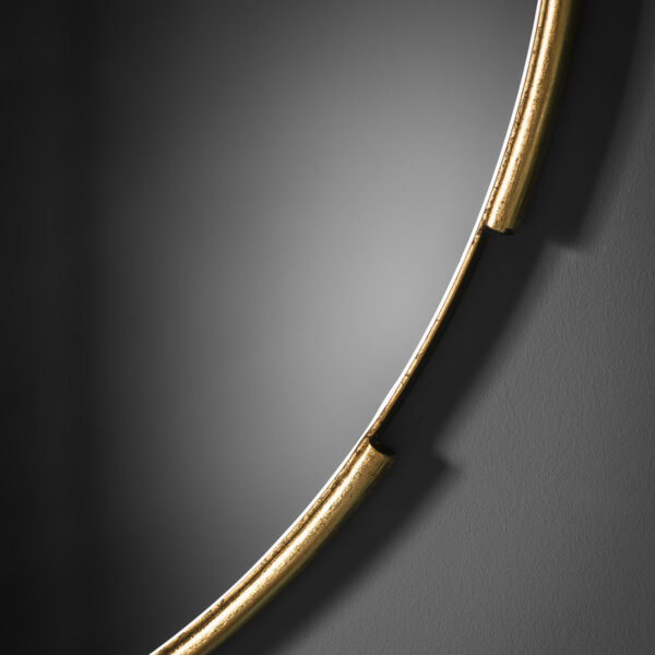 Reflections Round Mirror | Gold