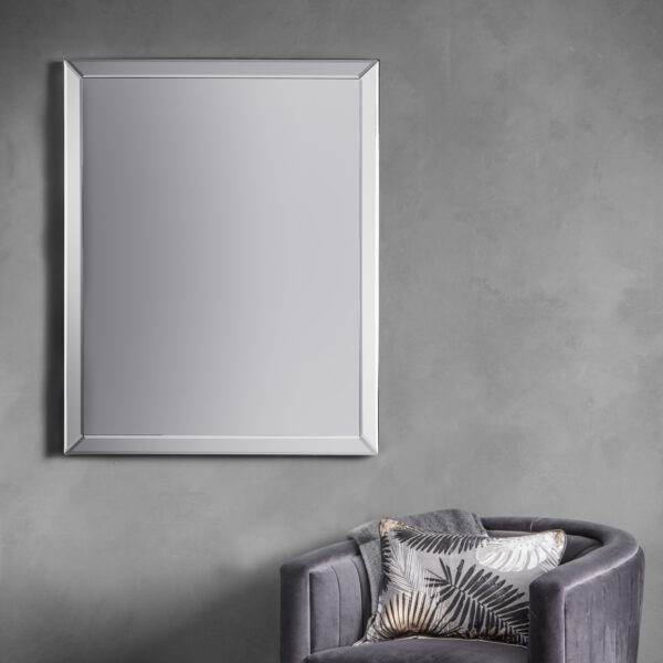 Silver Reflections Overmantle Mirror