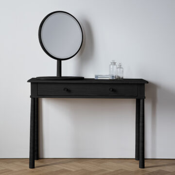 Lythe Black 1 Drawer Dressing Table