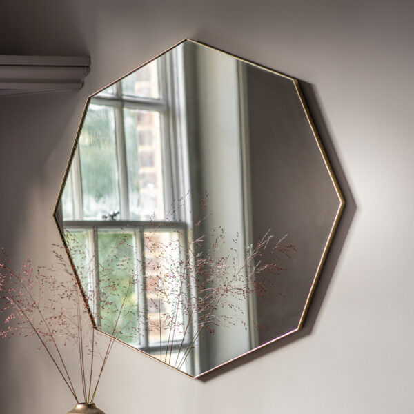 Reflections Octagon Mirror | Champagne