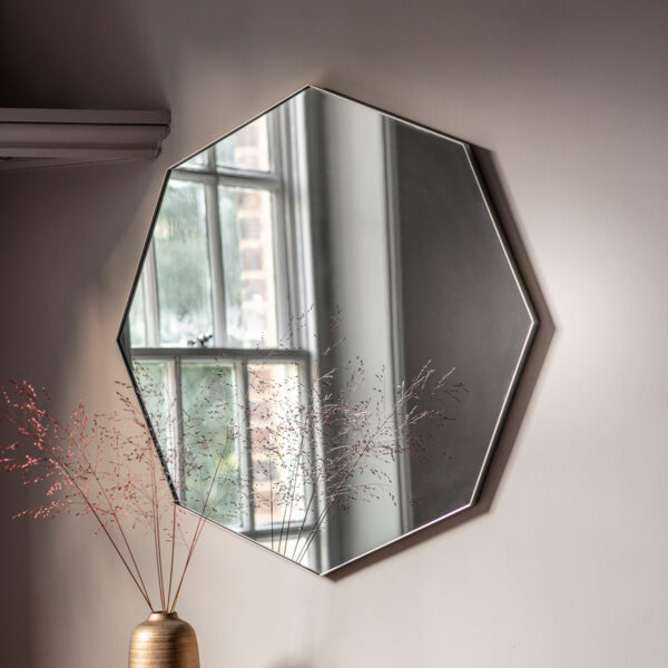 Reflections Octagon Mirror | Silver