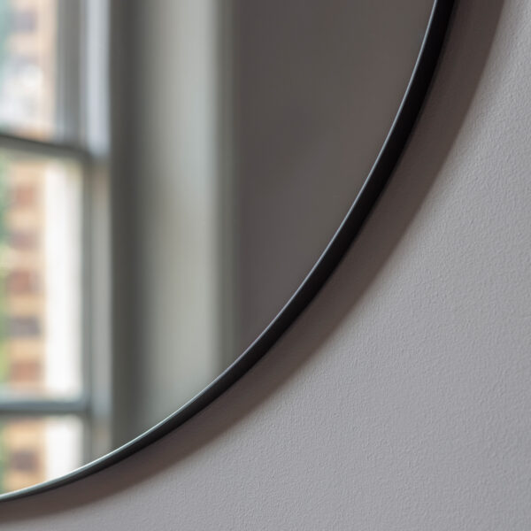 Reflections Round Mirror | Black