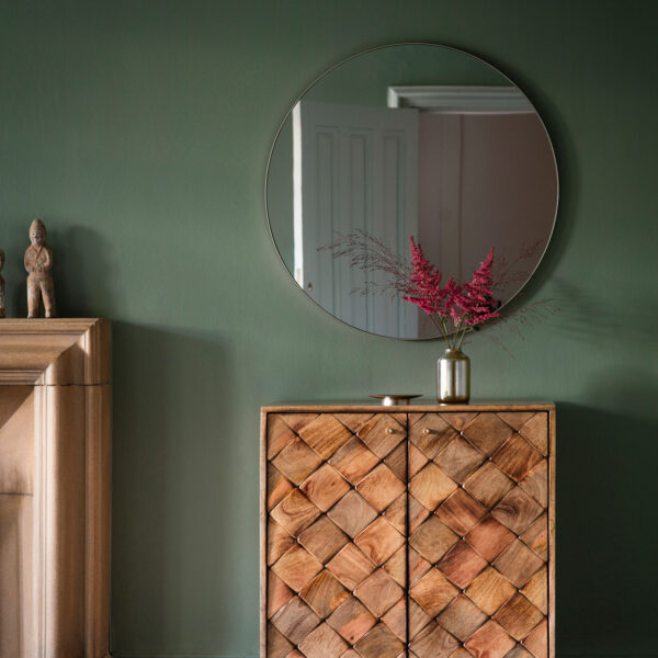 Reflections Round Mirror | Silver