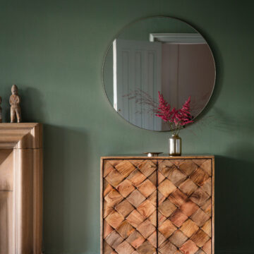 Reflections Silver Round Mirror | Assembled