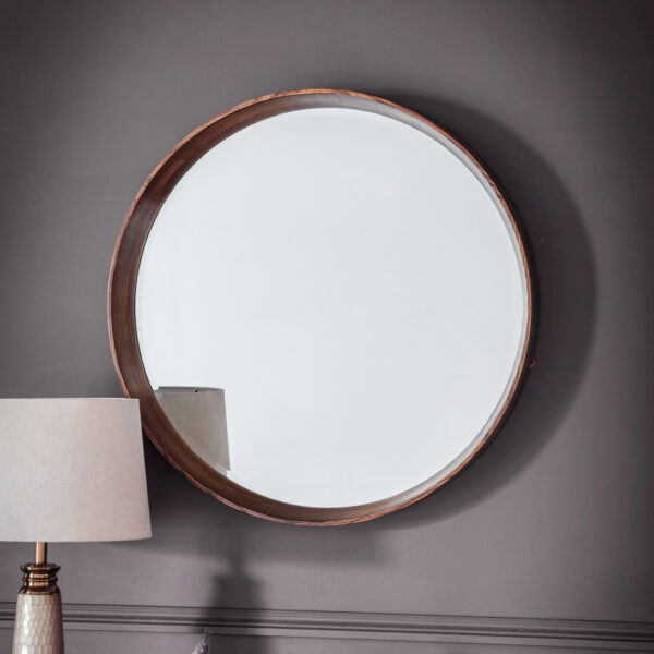Reflections Round Mirror | Walnut