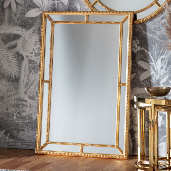 Reflections Rectangle Mirror | Gold