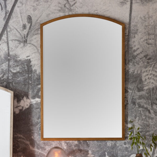 Reflections Arch Mirror | Antique Gold